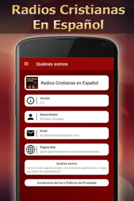 Radios Cristianas en Español android App screenshot 2